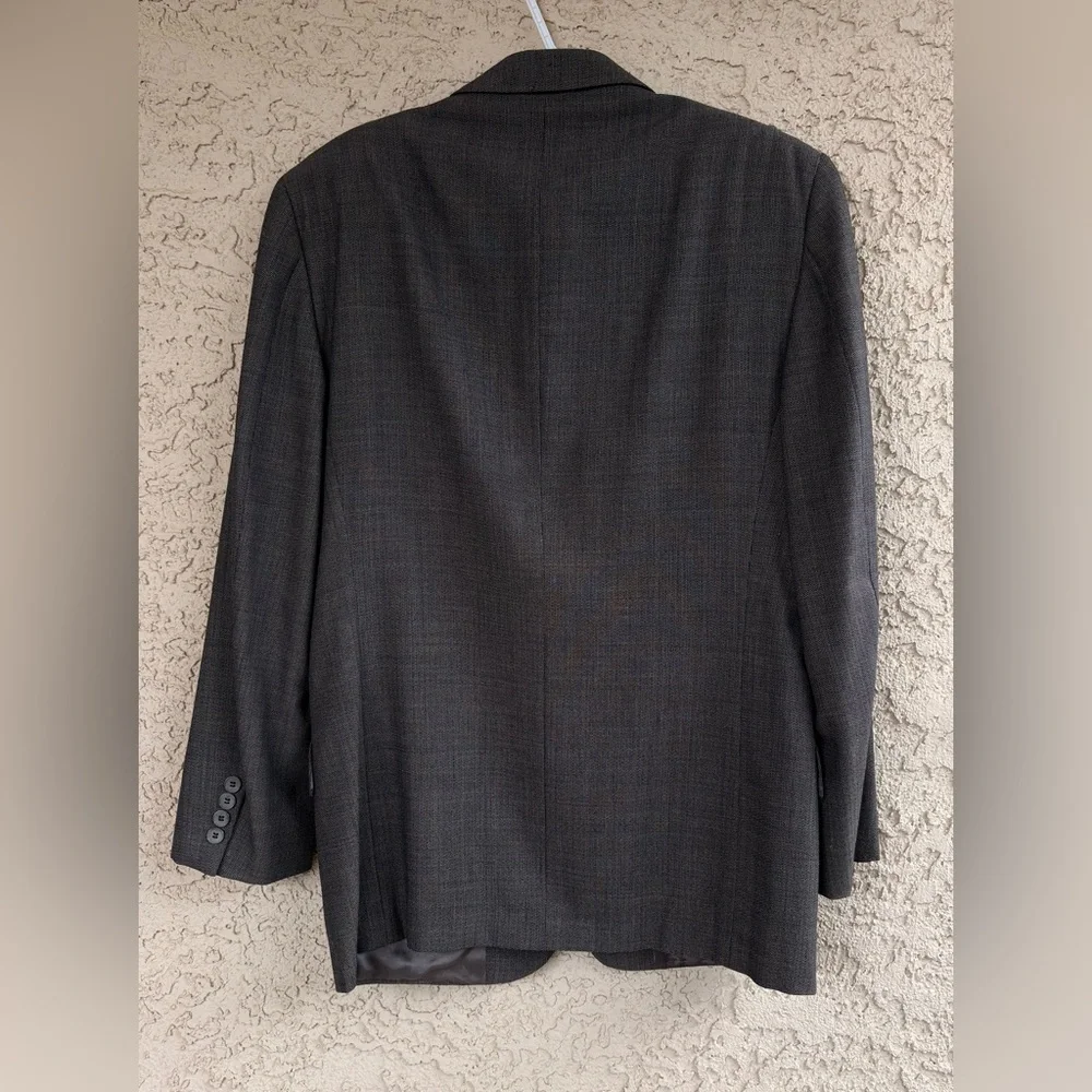 Calvin Klein Men 30R Wool Suit Jacket Sport Coat Blazer Gray Brown Taupe